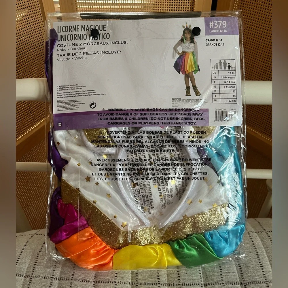 NWT Mystical Unicorn Halloween Costume Girls L (12-14)